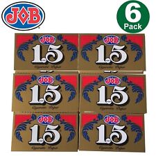 6 X JOB Gold 1 1/2 1.5 Rolling Papers 6 Booklet (24 Paper Each) picture