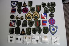 US Military Issue WWII Korea Vietnam Era Patch and Pins Lot 50+ US Patches Pins picture