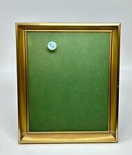 Vintage 1970’s Brass & Glass Shadow box Picture Frame  9x11 Fits 8”x10” 2638 picture