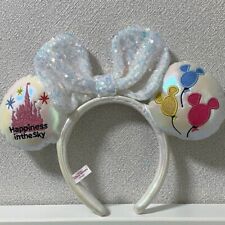 Disney Parks Minnie Ears Headband Happiness in the Sky White Tokyo Disneyland picture