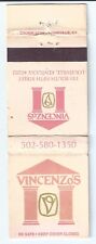 Vincenzo's Restaurant Louisville Kentucky Vintage Matchbook Cover picture