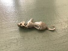 Vintage Pewter Mouse with Cheese Trinket picture