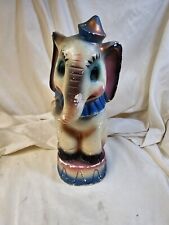 Vintage 1940's Carnival Chalkware Figure Early Dumbo Elephant 10 In picture