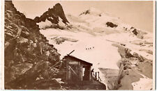 Cdv.Route du Mt Blanc et Cabane des Gran.Mulets.Original Albuminated Photo Garcin picture
