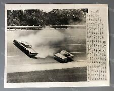 Stock Car Racing Daytona Glenn Roberts Spin-out 1961 Original Press Photo picture