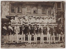Parade Float The Order of the Eastern Star Members 1890s Antique Cabinet Photo picture