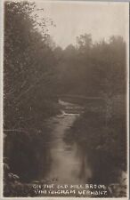 Old Mill Brook Whitingham Vermont 1914 RPPC Photo Postcard picture