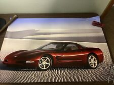 Official GM 2003 Corvette 50th Anniversary Poster 36”x24”  Double Sided Dealer picture