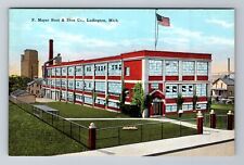 Ludington MI-Michigan, F Mayer Boot & Shoe Co, Antique, Vintage Postcard picture