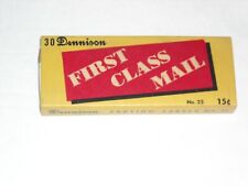 Vintage Dennison Gummed Labels No. 25 First Class Mail Full Box Of 30 picture