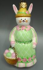 PATRICIA BREEN SPRING SHE DELIVERS BUNNY #3309 GREEN PINK 2013 picture