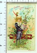 1885 Liebig Beef Extract Lovely Kids Holding Big Extract Jars 6 Card Set F63 picture