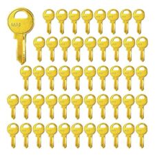 NEW 50 PACK MA1 KEY BLANKS FOR LOCKSMITH FITS MAI KEYSET SOLID BRASS KEY BLANKS picture