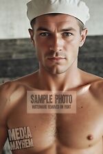 Rugged Sailor Man Shirtless Zoomed In Print 4x6 Gay Interest Photo #663 picture