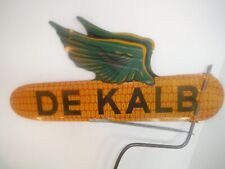 ANTIQUE VINTAGE DEKALB CORN SEED FARMING  METAL SIGN WEATHER VANE DOUBLE SIDED picture