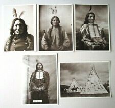 Vintage Printed Azusa Postcards Early Native American Indians 1982 -D32 picture