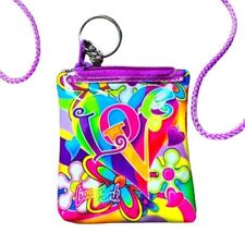 Vintage Lisa Frank Love Necklace Keychain Coin Purse picture
