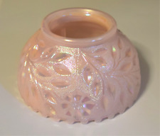 Fenton Wildflower Lace/ Westmoreland FireBall Fairy Light  Pink Iridescent TOP picture