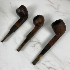 Lot Of 3 Vintage Square Shaft Tobacco Pipes Newmarket Englanders London Made picture