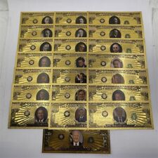 46 Presidents of The United States One Million Dollars Gold Banknotes For Collec picture