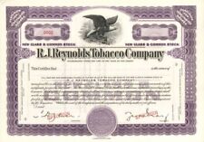 R.J. Reynolds Tobacco Co. - 1899 dated Specimen Stock Certificate - Specimen Sto picture
