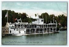 1913 Grand River Freight And Passenger Line Grand Rapids Michigan MI Postcard picture