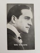 1920s Actor Earl Williams - Star Theatre Paramount Advertising Trade Card IL picture