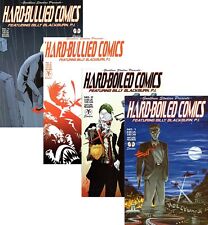 Hard-Boiled Comics #1-2 Hard-Bullied Comics #3-4 complete set LA detective noir picture