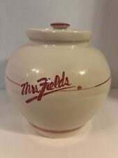 Mrs. Fields Cookies Cookie Jar w/Lid 9” American Pottery Marshall Texas  picture