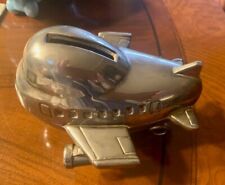 Vintage Godinger Silver Plated Airplane Bank picture