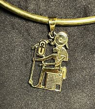 Gorgeous Egyptian Amulet of the cartouche of goddess Sekhmet with the Ankh Key picture