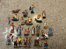 Vintage Lot of 23 Italy Depose Figures- Very Rare HTF Nativity and Others picture