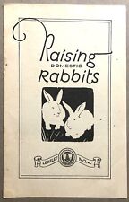 1927 U.S.D.A. Farm Bulletin 4 - Raising Domestic Rabbits picture
