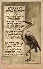 Children Comic Stork Company Advertisment c1910s Postcard picture