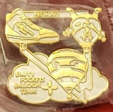 2017 EMPTY POCKETS BALLOON TEAM IN FAMOUS FEET SILVER/GOLD COLORED BALLOON PIN picture