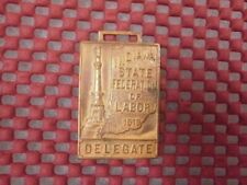 Rare Vintage Whitehead Hoag 1919 Indiana State Federation of Labor Delegate Fob picture