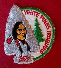 Vintage BSA White Pines Iroquois District Patch 1969 Boy Scouts Arrowhead picture