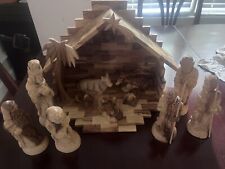zytoon Deluxe Olive Wood Nativity Set- Hand Carved in Bethlehem, The Holy Land picture