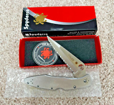 Spyderco Police Model Stainless Serrated Edge C07S Made in Japan picture