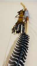 A Native American Hickory Bow And Arrow  Made By Enrolled Member Of Cherokee 60” picture