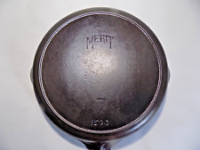Sears 1920's Griswold Merit 1503 No.7 Cast Iron Skillet-Restored picture
