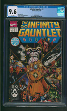 Infinity Gauntlet #1 CGC 9.6 White Pages Marvel Comics 1991 Thanos picture