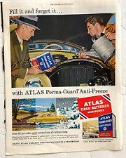 Atlas Vintage Print Ad 1959  Perma Guard Tires Batteries 10.5 x 13.5 inches picture