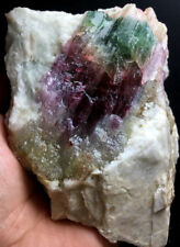 1115g Natural Watermelon Color Tourmaline Crystal Rough Stone Specimen H446 picture