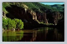 Glenwood Canyon CO-Colorado River, Scenic Gorges, Antique Vintage Postcard picture