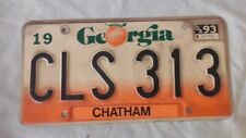 License Plate Vintage Georgia Chatham County  CLS 313 picture