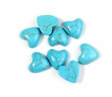 11/12mm 2PCS TURQUOISE HEARTS NATURAL STONE GEMSTONE, JEWELERY MAKING  picture