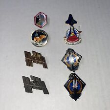 Lot Of 8 NASA Space Shuttle Pins: STS 110 Satellite Columbia Apollo 11 STS 135 picture