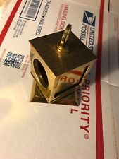 Rare Solid Brass Rotational 3D Photo Frames Round & Square & Paper Weight 3.75