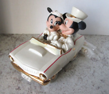 Lenox Disney Minnie’s Dream Honeymoon Figurine Mickey Mouse Large Car 8 inches picture